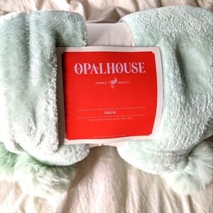 🆕 Opalhouse Polyester Throw Light Turquoise/ Seafoam Green
